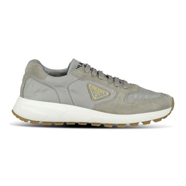 Prada Prax 2.0 Re-Nylon & Suede Sneakers Grey - chancefashionco