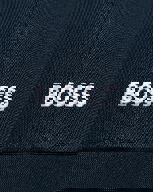 BOSS Orange Zed Mens Cotton-Twill Six-Panel Cap with Embroidered Logo NOS - Dark Blue 404 - CHO - Designer Mens Hats