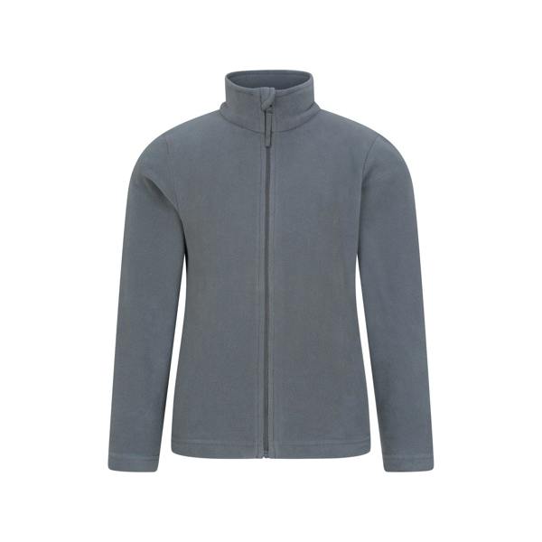 Mountain Warehouse Childrens/Kids Camber II Full Zip Fleece Jacket - Medium Grey - 