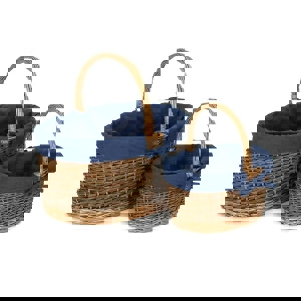 Oval Wicker Shopping Baskets