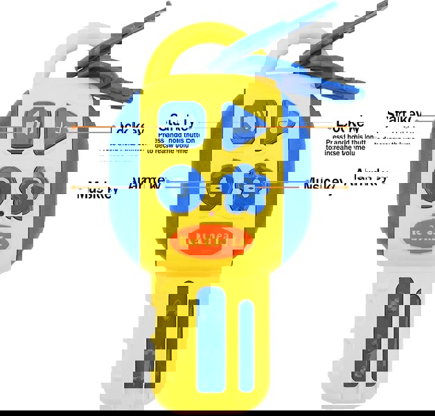 deAO Toys Children's Educational Toys Car Back Seat Driving Steering Wheel Simulation Driving Steering Wheel Toy Yellow