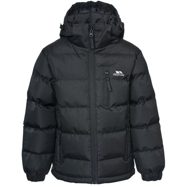 Trespass Kids Boys Tuff Padded Winter Jacket - Black - 