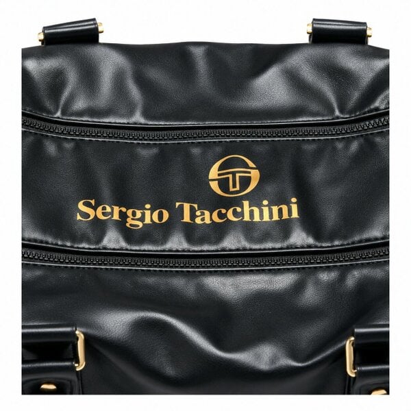 Sergio Tacchini Jorno Holdall Gym Bag Black/Gold