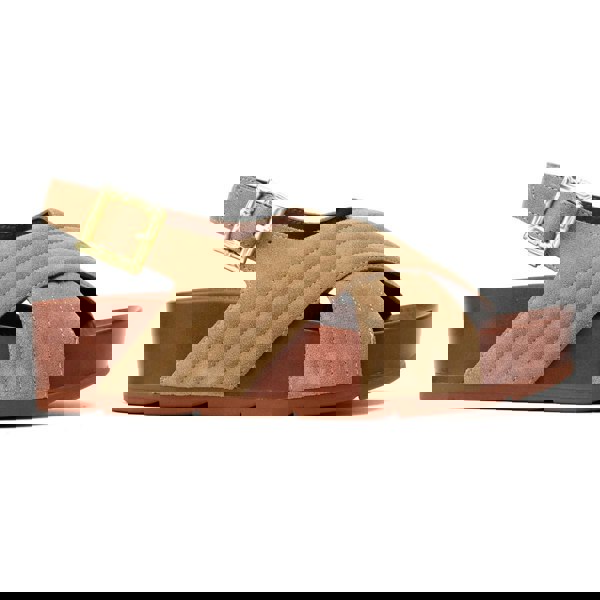 Desert Fleur Sparks Suede Women's Taupe Sandals