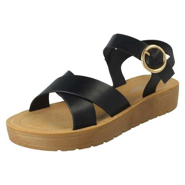 Savannah Ladies Savannah Buckle Fastening Summer Sandals F00446