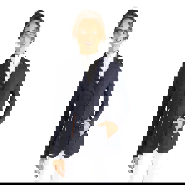 HyFASHION Womens/Ladies Roka Royal Diamante Show Jumping Jacket - Navy/Rose Gold - 