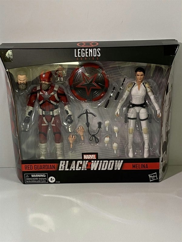 black widow melina and red guardian legends series hasbro f1129