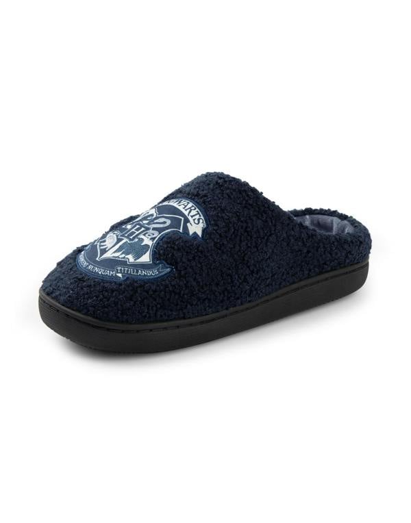Harry Potter Womens Blue Hogwarts Mule Slippers