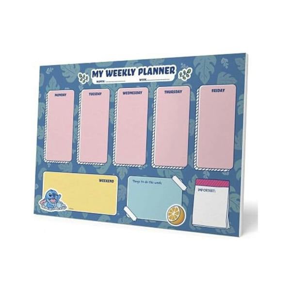 Disney Stitch A4 Weekly Planner Notepad