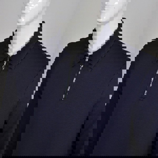 Enzo Cotton Zip Polo