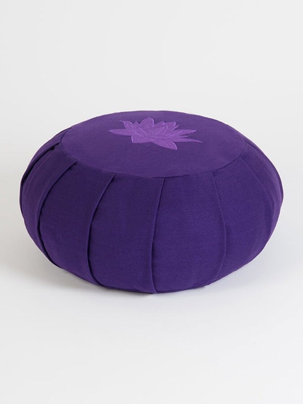 Yoga Studio GOTS Organic Cotton Round Lotus Zafu Buckwheat Cushion