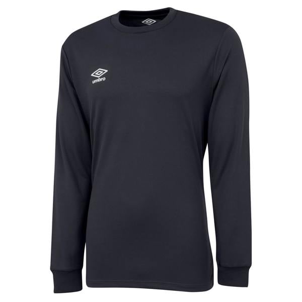 Umbro Childrens/Kids Club Long-Sleeved Jersey - Carbon/White