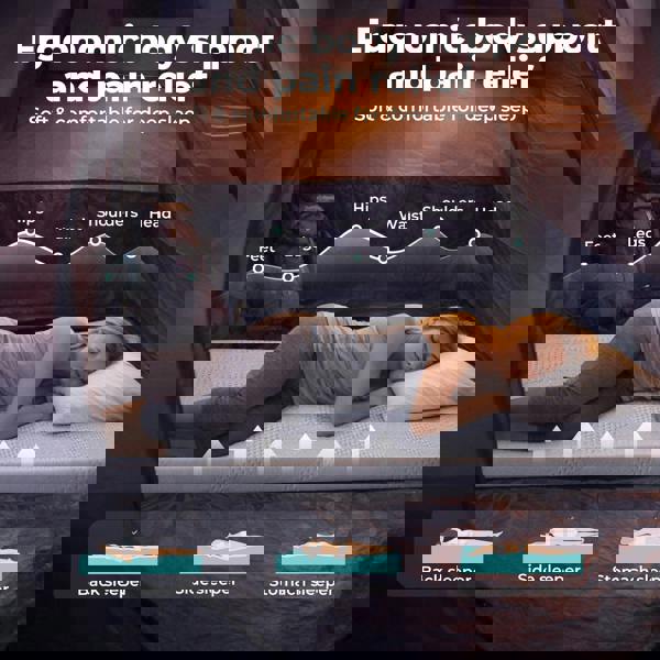 Lavio Camping Mattress Topper Gel Memory Foam Car Mattress Roll Floor Bed Mat