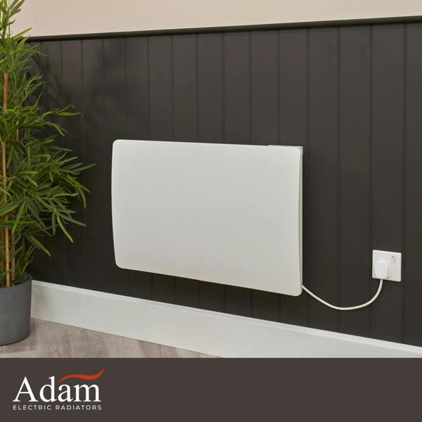 Adam Solis 1500W Ceramic Core Electric Radiator in White