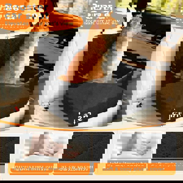 Skylos Dog Booster Car Seat Travel Carrier Bed Bag Basket for Medium Large Pets