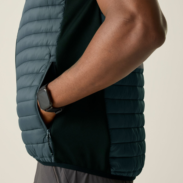 Regatta Mens Andreson Hybrid Padded Jacket - Storm Grey/Black