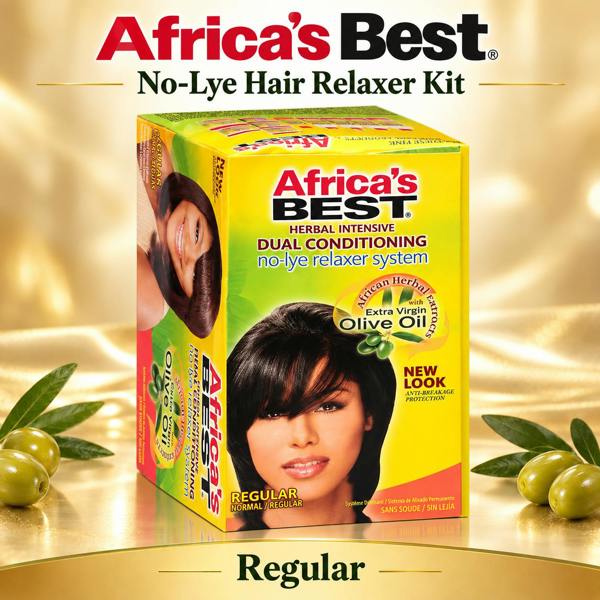 Africa's Best No-Lye Hair Relaxer Kit Regular