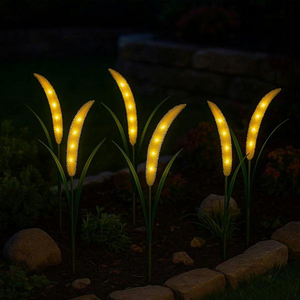 Milagro Setaria Solar Lamp 3000K Ip44 Green