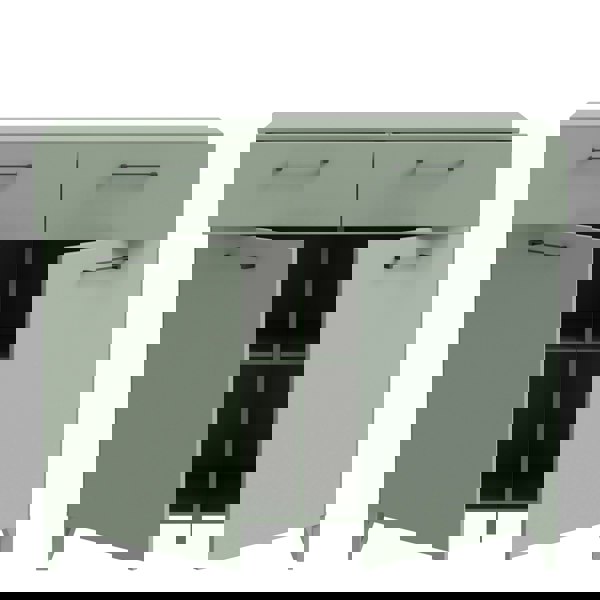 Furniture To Go Sali 2 Door  2 Drawer Chest in Sage Green