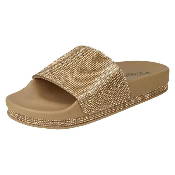 Savannah Ladies Savannah Diamante Slider Mules