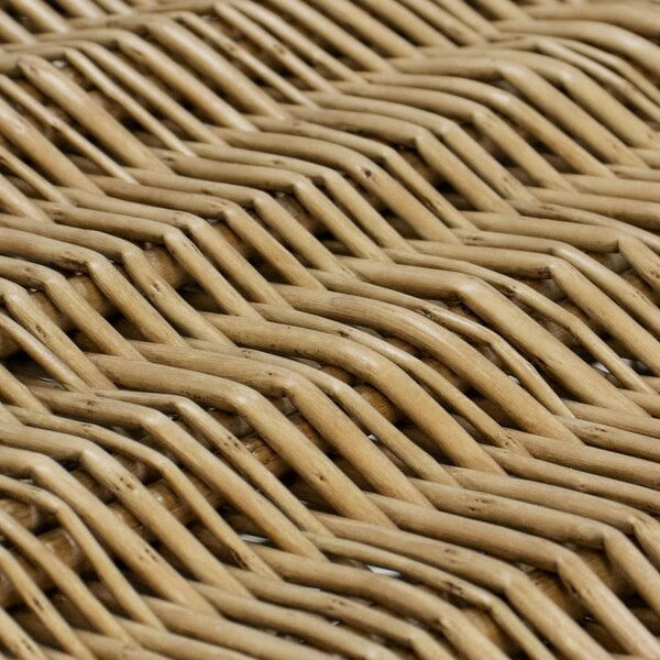 JVL Small Handmade Open Top Wicker Hamper Gift Storage Basket