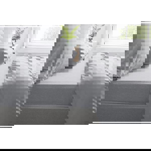 Belledorm Cotton Extra Deep Fitted Sheet - Cloud Grey - 