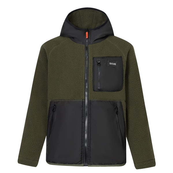 Regatta Kids Munro Hybrid Jacket - Dark Khaki/Black