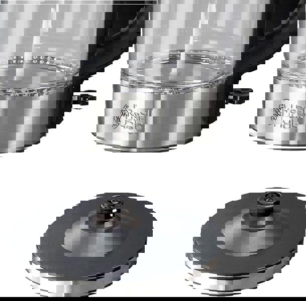 Russell Hobbs 1.7L Brushed Stainless Steel Illuminating Glass Kettle