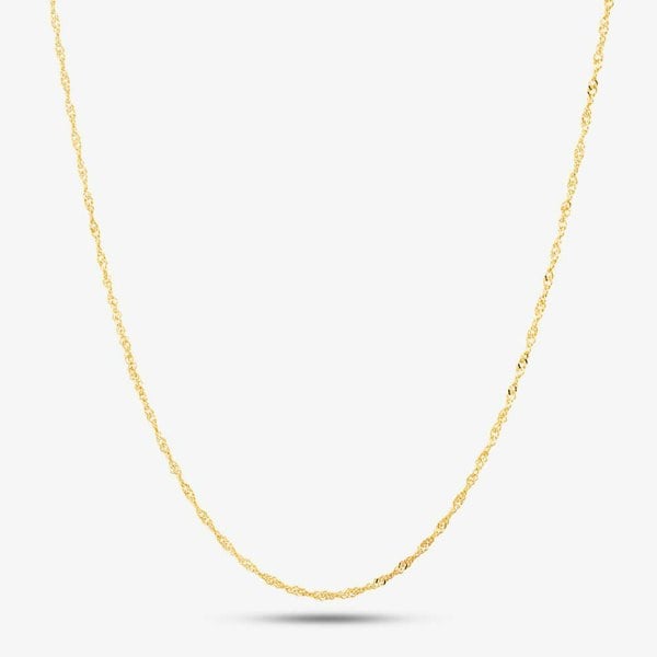 T. H. Baker 9ct Yellow Gold 18 Inch Twist Curb Chain 1.13.1614