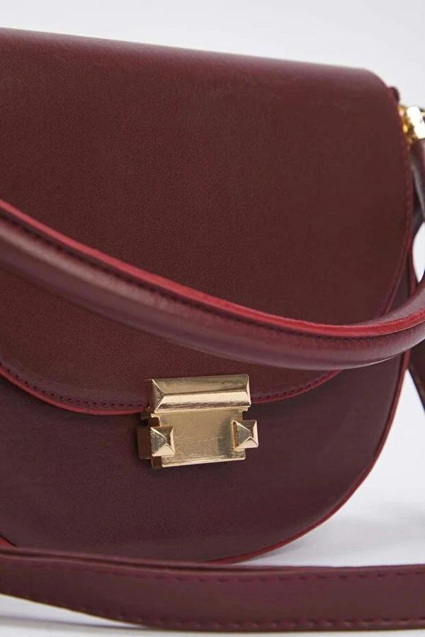 WOVCOR Women's Mini City Shoulder Bag with Metal Buckle Detail
