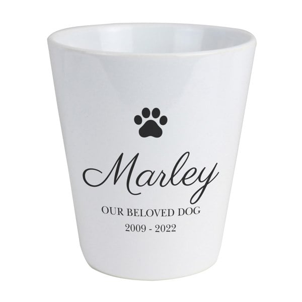 Personalised Memento Company Personalised Paw Print Plant Pot