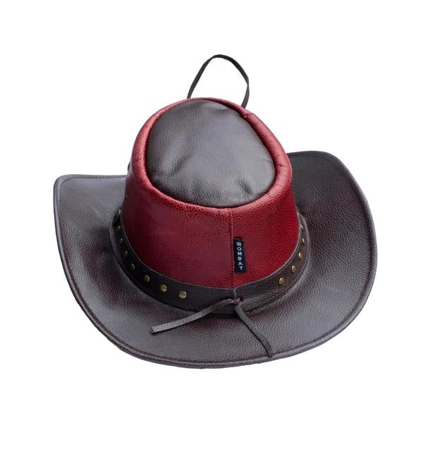 Wombat Leather The Waratah Premium Leather Cowboy Hat