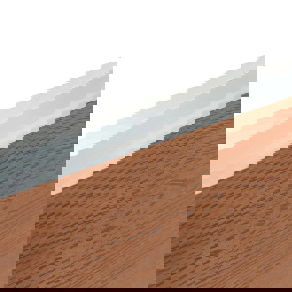 Monstershop Composite Fence Panel & LED Posts x 2 - Brown