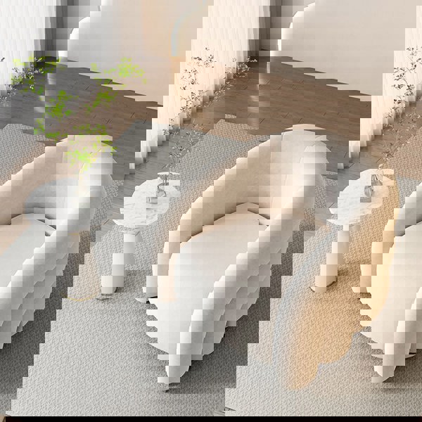 Classic U18 Armchair, White Velvet-Ritconcept-Rit Concept