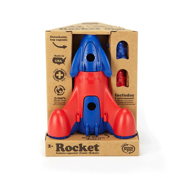 Green Toys Red Rocket Toy - Made From 100% Recycled Plastic