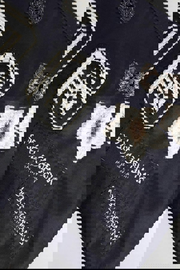 Embroidered Flower Clutch