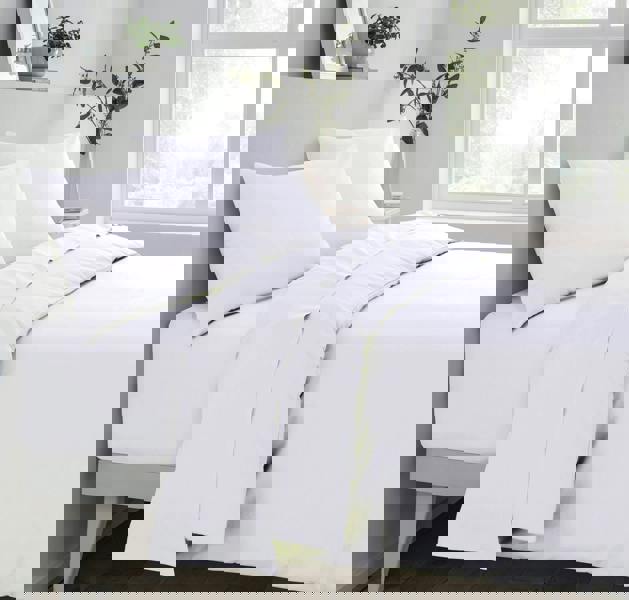 Smart Living Deluxe Fitted Sheet or Pillowcase Pair - White