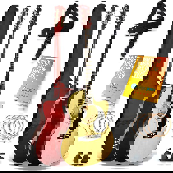 3rd Avenue Full Size Cutaway Electro Acoustic Guitar Pack Natural Acoustic Guitars#Colour_Natural