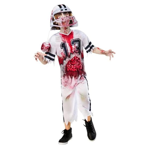Bristol Novelty Unisex Adult Zombie Football Player Costume Set - White/Red - 