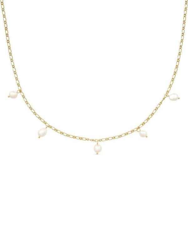 Dainty Gold 18K Pearl Choker Necklace - Necklaces - Elk & Bloom