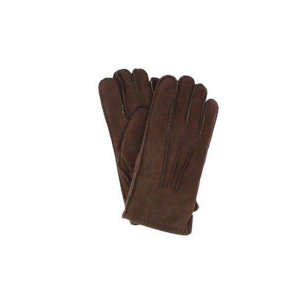 Eastern Counties Leather Womens LSG/SP Stitch Detail Sheepskin Gloves - Brown