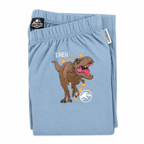 Onomato! Jurassic World Boys T-Rex 100% Cotton Pyjama Set 11-12 Years Grey