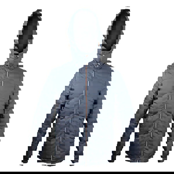 David WeJ Warrington Padded Jacket with Detachable Hood - Navy