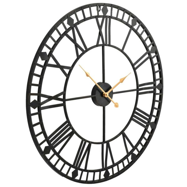 Berkfield Vintage Wall Clock with Quartz Movement Metal 60 cm XXL