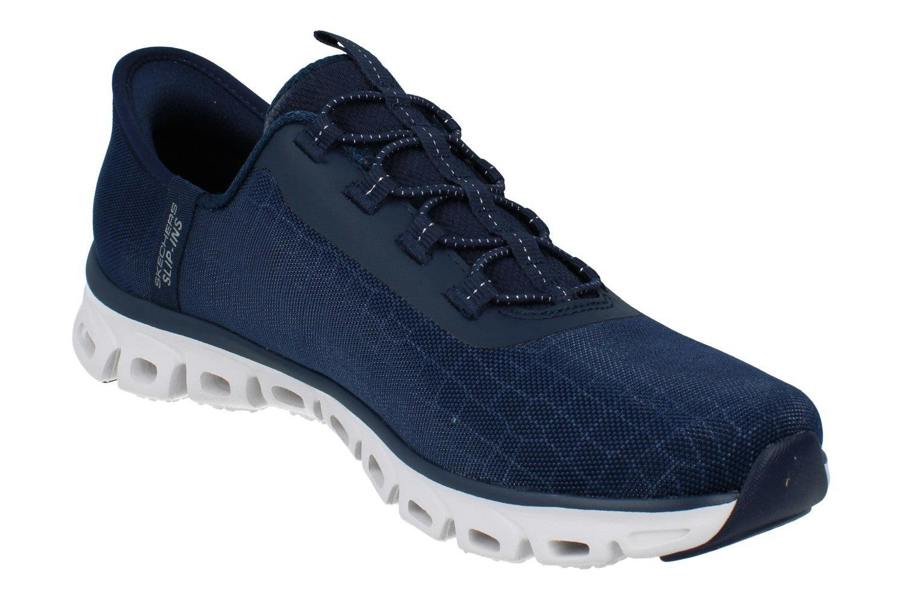 Skechers Hands Free Slip-Ins Glide Step - Prism Womens Trainers 104576 Shoes  NVY