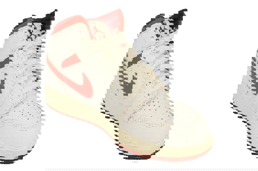 Nike Air Jordan 1 Mid SE GS Trainers Fj3464  160 - White Lobster Dune Red Sail 160 - Photo 3