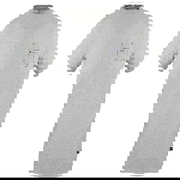 Aquascutum Mens Check Pocket T-Shirt - Grey