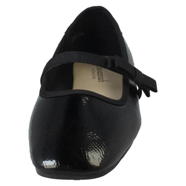 Savannah Ladies Savannah Slip On Elastic Strap Bow Detailed Mary Jane Shoes F80567
