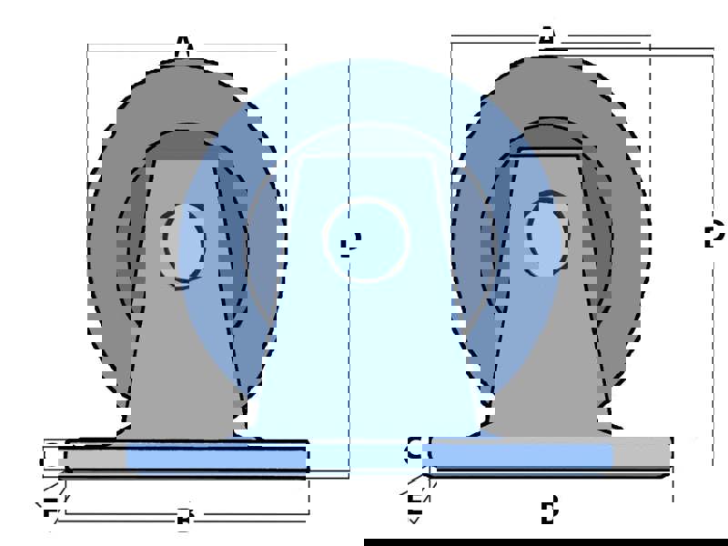 Cable Pulley Lifting Block 1 Ton 125MM (Vertical 8MM Wire Rope Hoist Galvanised 1T 1000KG)