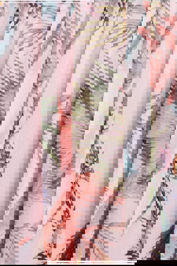 Floral Printed Flutter Sleeve Chiffon Midi Dress - Off White DR4515